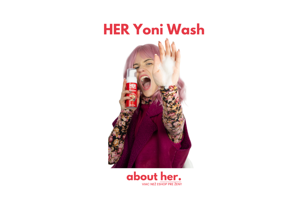 Originálny katalógový záber HER Yoni Wash 150ml od AboutHer.