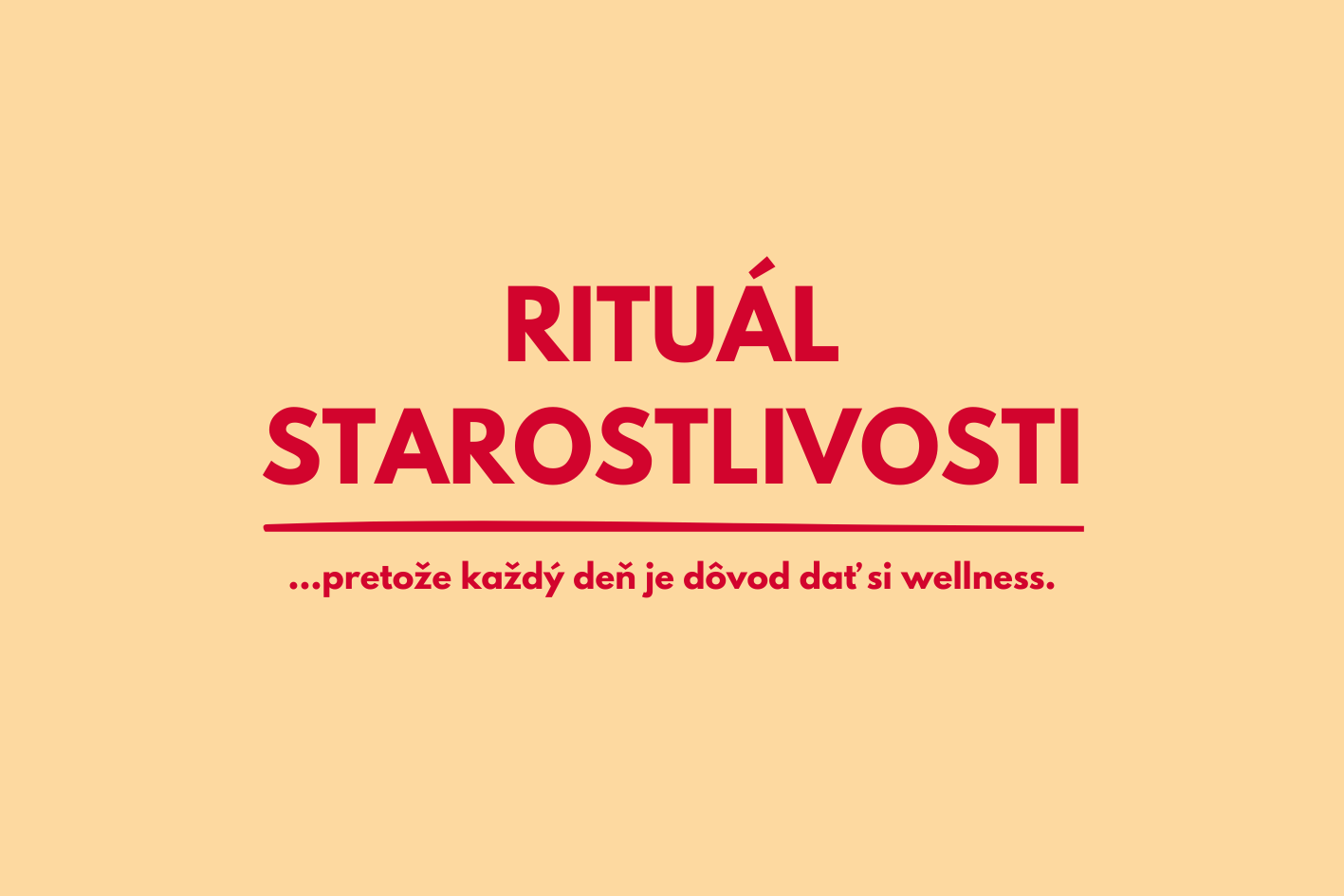SELF CARE RITUAL