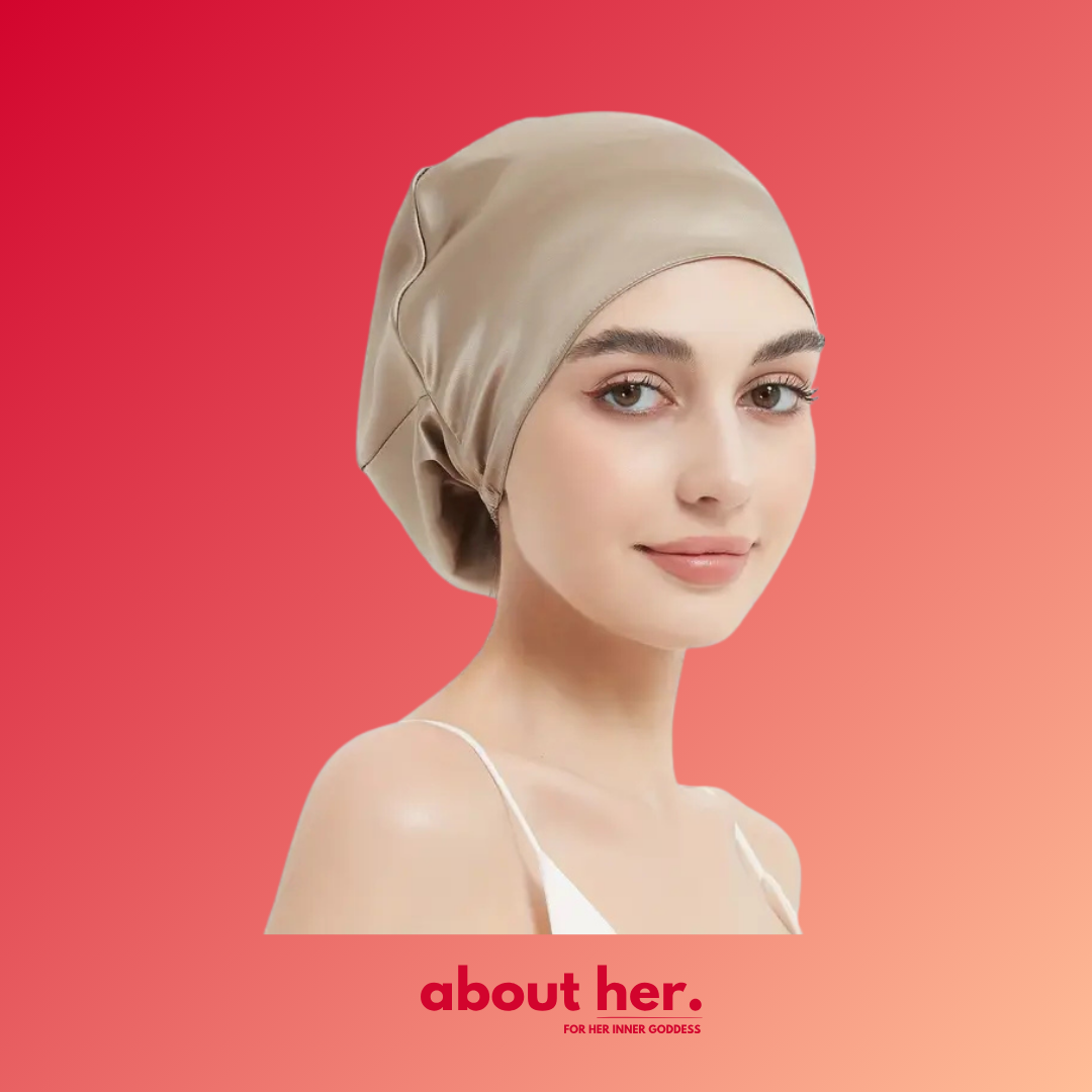 HER SILK BONET - sleeping cap