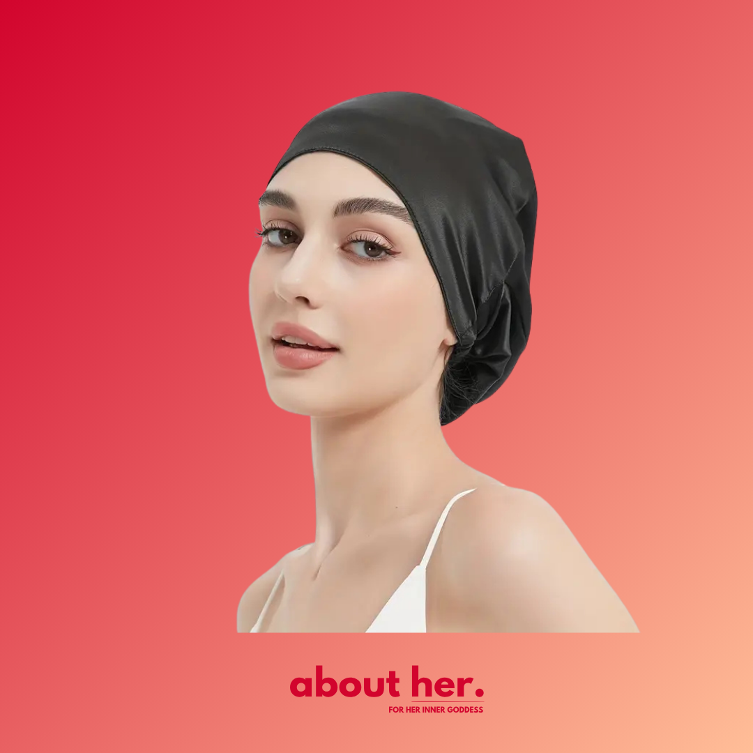 HER SILK BONET - sleeping cap