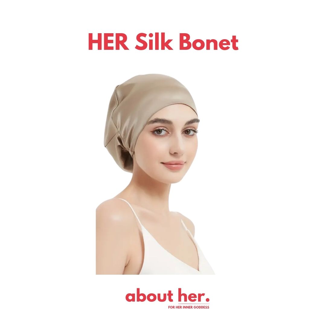 HER SILK BONET - hodvábna čiapka