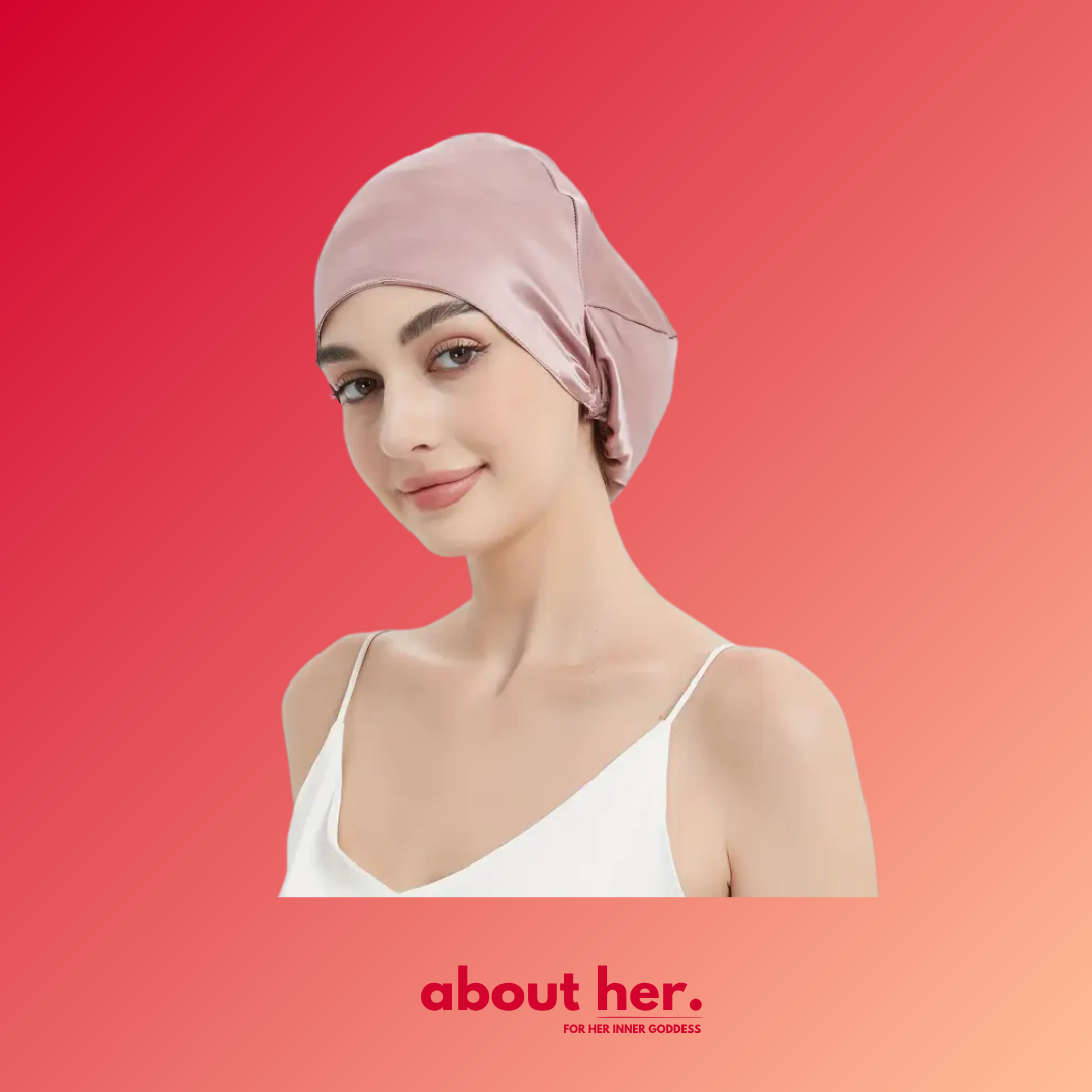HER SILK BONET - sleeping cap