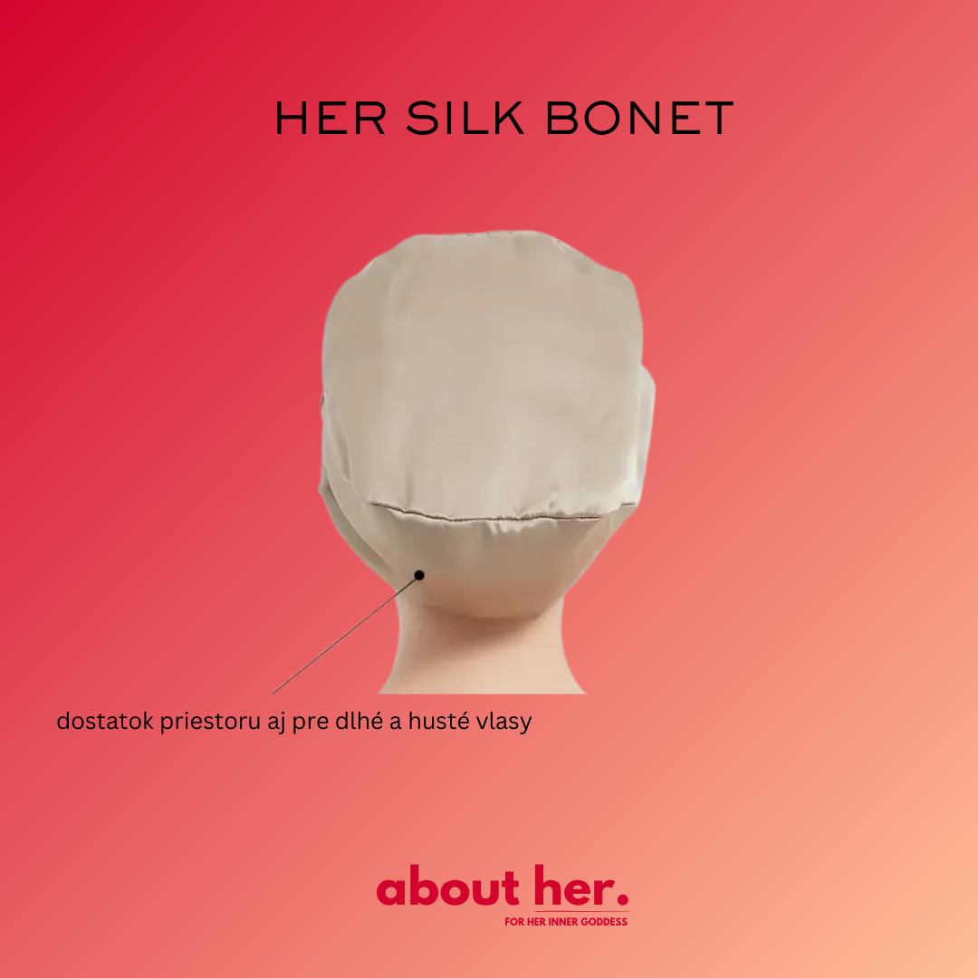 HER SILK BONET - sleeping cap