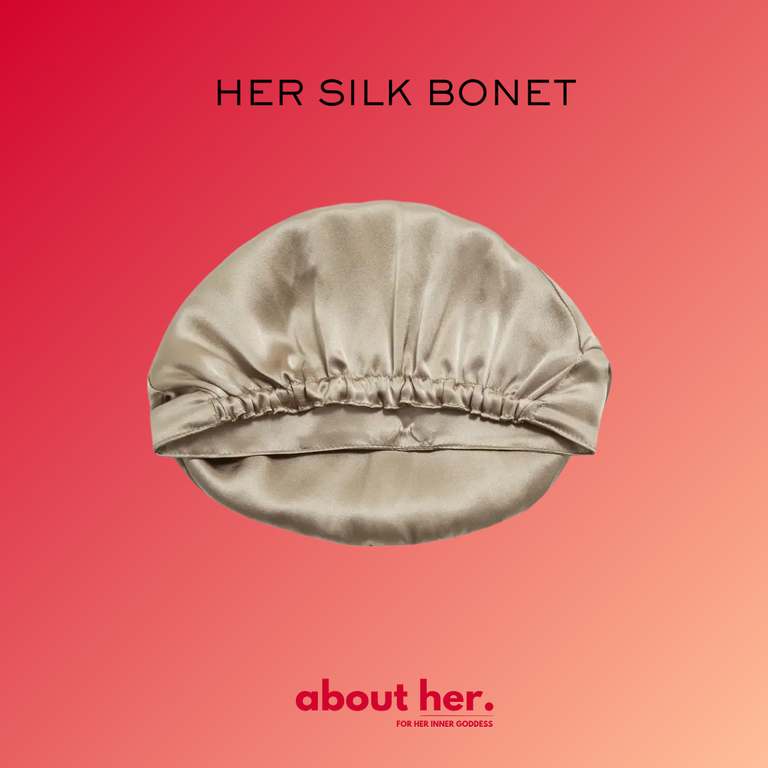 HER SILK BONET - sleeping cap
