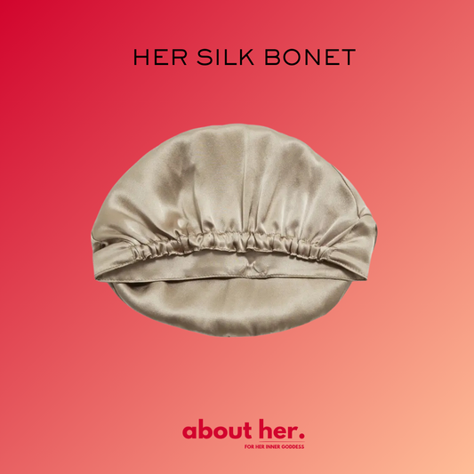 HER SILK BONET - sleeping cap