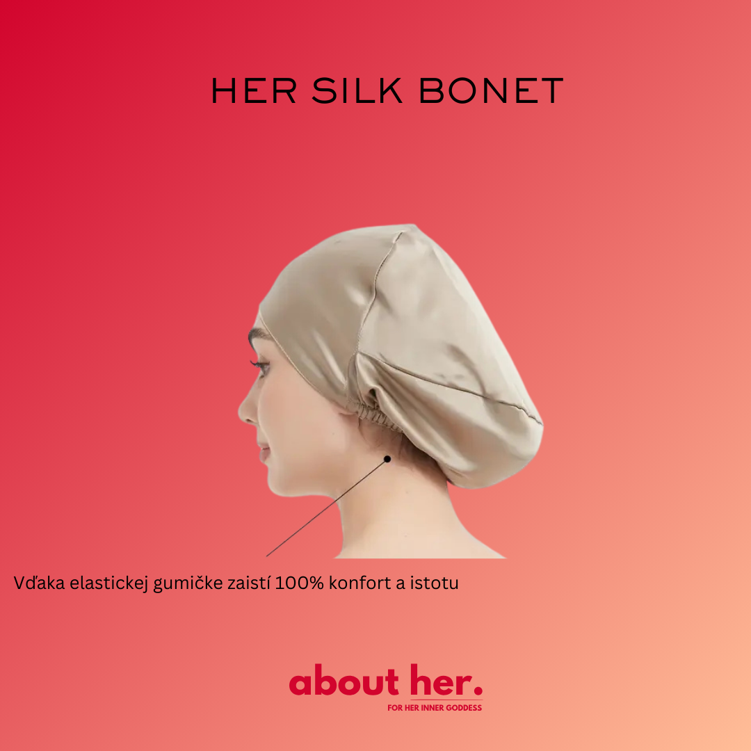 HER SILK BONET - sleeping cap